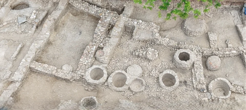 Ρωμαϊκό οικοδομικό συγκρότημα ανακαλύφθηκε στη Βασ. Όλγας 11 Το ανατολικό τμήμα του συγκροτήματος